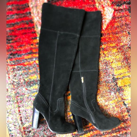 Aldo tall suede heel boots Sz 7.5 - Picture 8 of 16